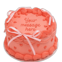 Celebrate life's sweetest moments with our Pink Ribbon Heart Celebration Cake, beautifully designed with a soft pink fresh cream finish and elegant heart-shaped details. Decorated with delicate piped borders, charming ribbon bows, and embossed heart accents, this stylish cake offers a modern yet romantic look. Finished with space for your personalised message, it's the perfect choice for birthdays, anniversaries, Valentine's Day, baby showers, or any special occasion.