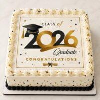 Graduation Fresh Cream Cake 1