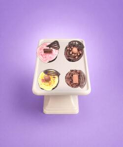 Box of 4 egg free cupcakes in Sheffield