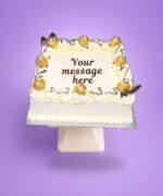 Egg Free Ferrero Rocher birthday cake decorated with Ferrero Rocher chocolates, chocolate fans and whipped cream in Sheffield