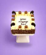 Egg Free Oreo & Chocolate Celebration Cake with Oreo biscuits, chocolate bars and chocolate flakes, handmade in Sheffield